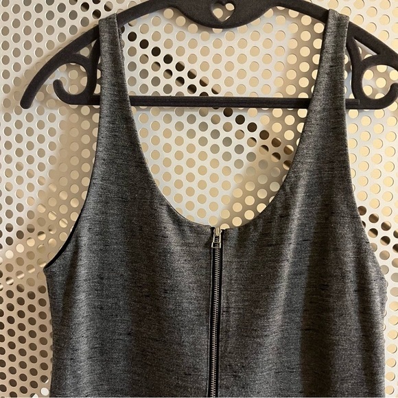 Aritzia Wilfred Pompe Knit Dress Size 10 in Charcoal Grey. Fit and flare. GUC - Picture 3 of 8